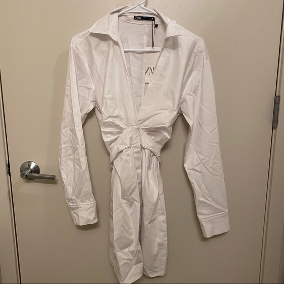 Zara Stretch Poplin Dress - Picture 3 of 5